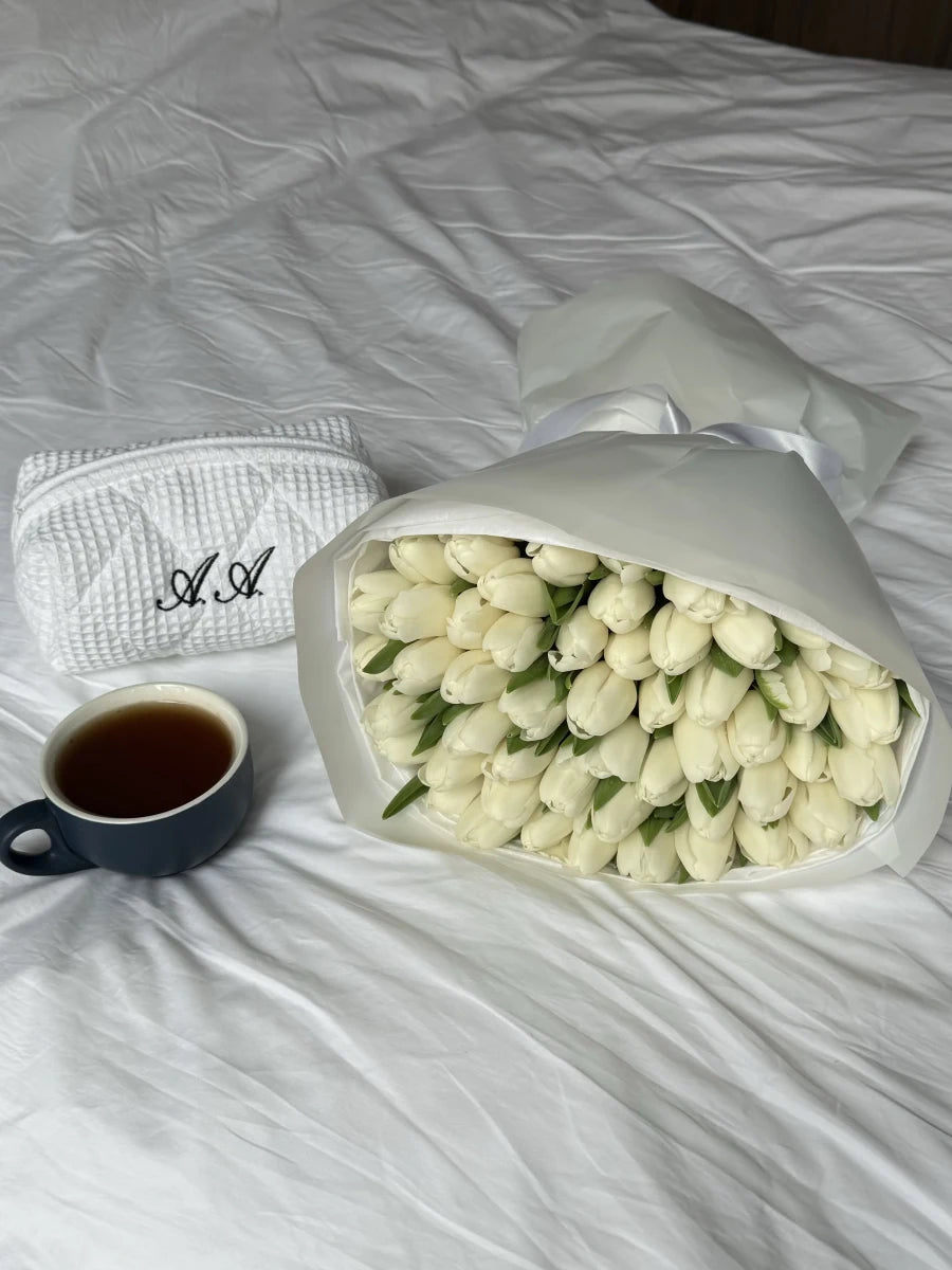 Bouquet of 50 white tulips | Mother's Day Flower Bouquet