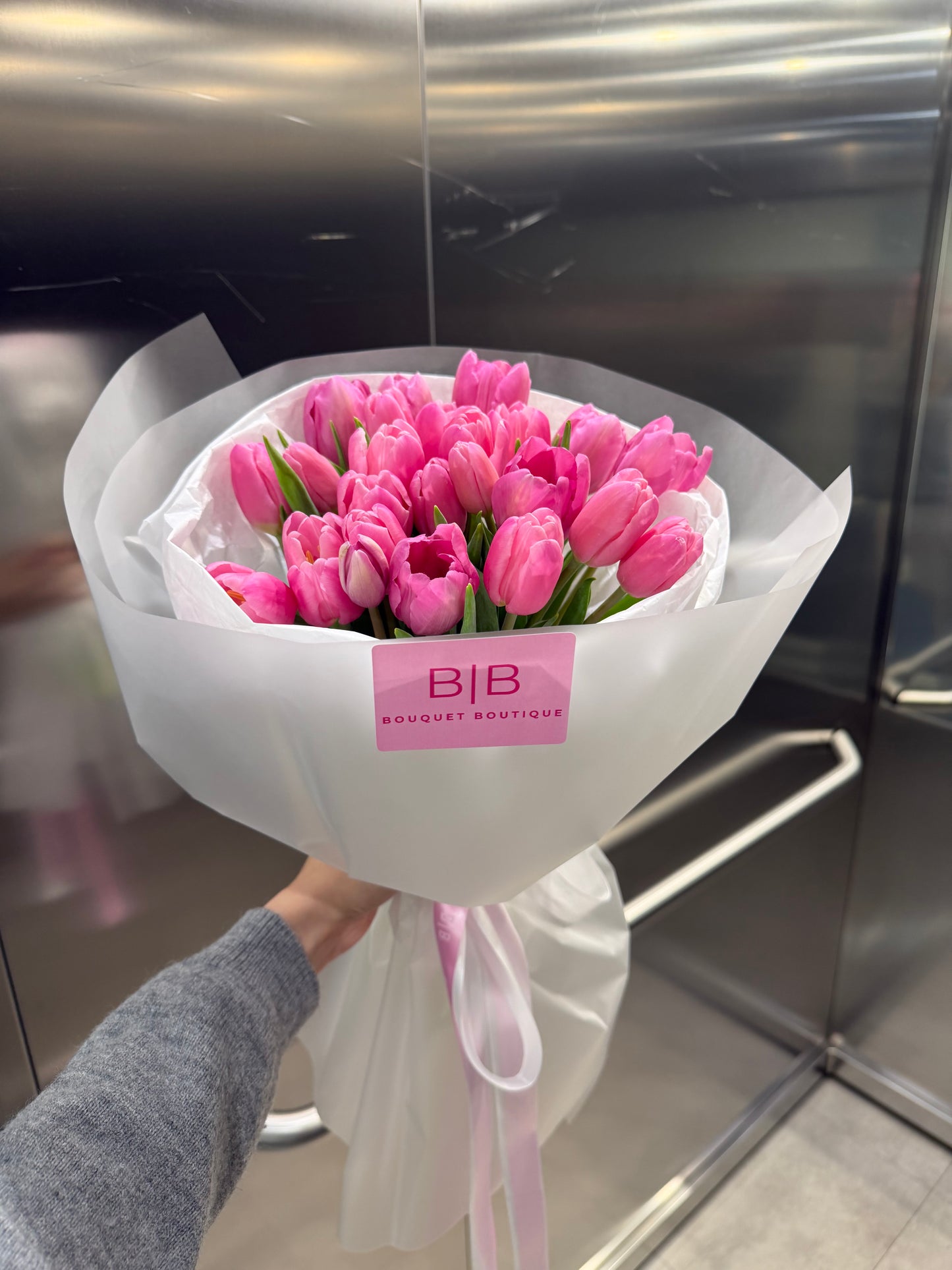 Pink Tulip Bouquet | SAME-DAY LOCAL DELIVERY 🚚