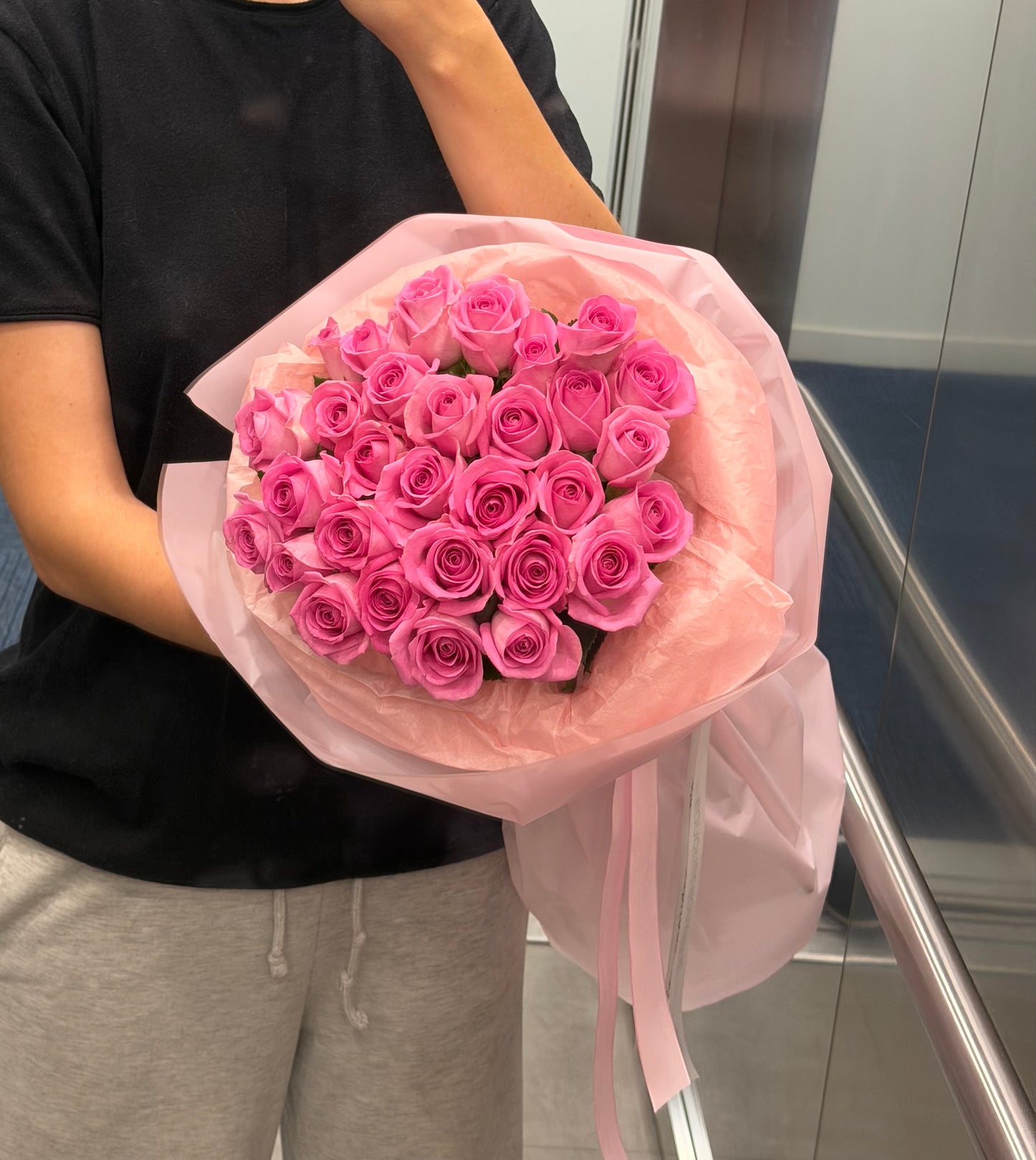 «Pink Romance» – Pink Rose Bouquet | LAST ONE | Ready for pickup/delivery now 🚚