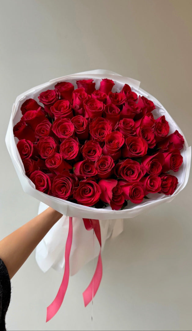 50 Red Roses Bouquet