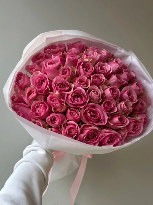 Bouquet of 50 pink roses| Mother's Day Flower Bouquet